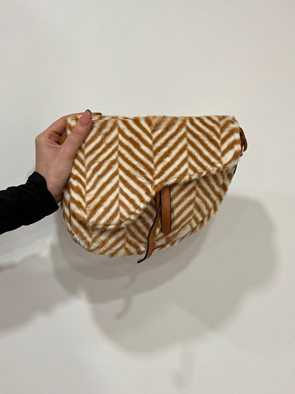 Borsa zebra beige